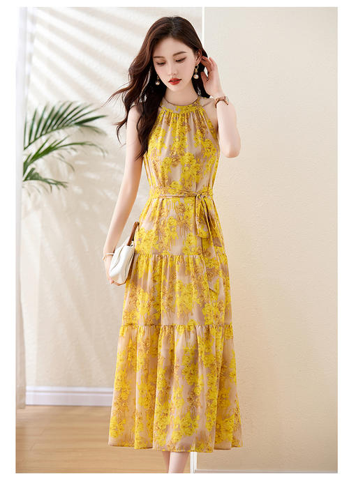 夏季修身，海边度假风气质连衣裙HR-ZYIF2527-1 商品图11