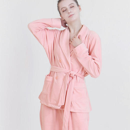 【99元秒杀】i-baby英伦宝贝/i-mummy海岛绒抗静电海岛绒绑带款哺乳服套装秋冬套装（12.1-12.31实付399赠送i-baby手拎包） 商品图5