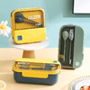 【日用百货】-INS塑料饭盒可微波炉便携午餐盒 商品缩略图1