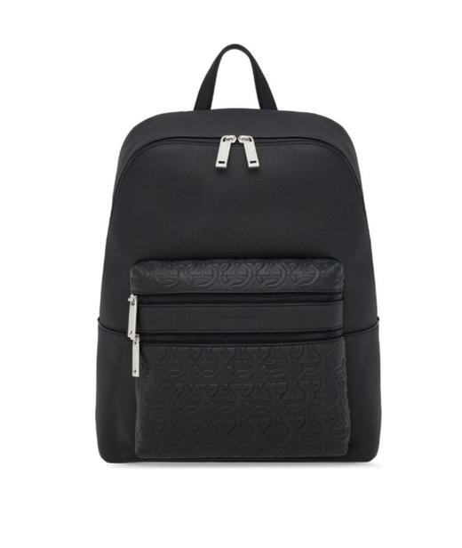 FERRAGAMO 菲拉格慕 背包男  0763372-001 黑色.牛皮革/织物（暂无品牌物料包装） 商品图0