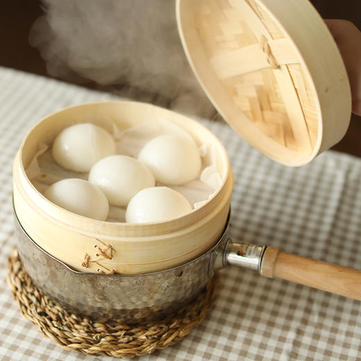 宁波米馒头 210克*3袋 送配料苔菜粉 江南米食手工无添加 软糯微甜可口  早餐速食 商品图1