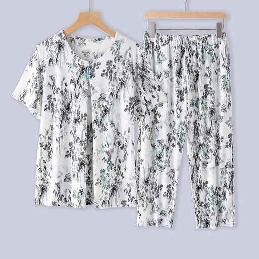 【冰爽不闷热！天然薄荷醇妈妈冰丝套装】2023新款，中老年人夏季女装，面料严格把关，干爽透气，妈妈夏装睡衣，老太太冰丝套装，母亲款衣服，品质妈妈套装就是要用心~ry 商品图10