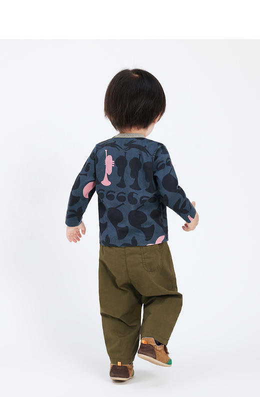 jnby  23年秋款 艺术感撞色长袖T恤 YN8110030 商品图4