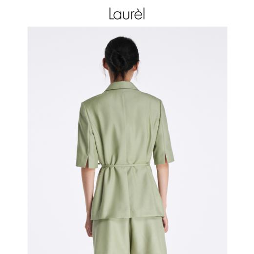 【抗皱纤维】Laurel劳芮 静谧淡绿短袖西装 LWL342T03500 商品图6
