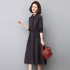 HR WJ23099波点连衣裙韩版气质减龄纯棉a字裙 商品缩略图3