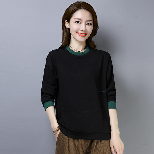 HR WJ99069休闲舒适纯色潮流卫衣复古 商品图1