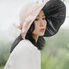 瑞贝斯镂空防晒渔夫帽，可扎马尾草编遮阳帽，后空顶大帽檐遮脸防晒帽 商品缩略图5