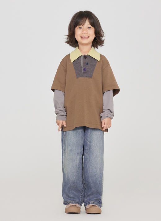 jnby  23年秋款   抓绒舒适直筒牛仔长裤  1N8E11310 商品图8