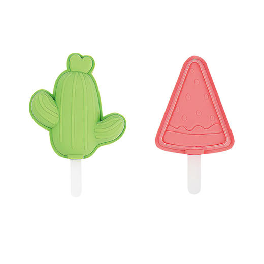 James.F 西瓜形仙人掌形硅胶雪糕模 商品图5