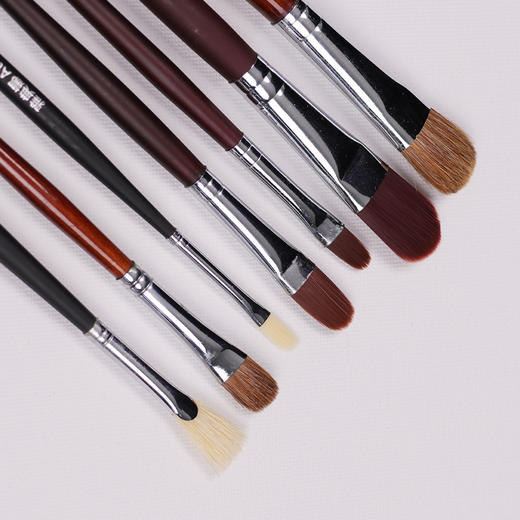 【庆学堂】油画-希腊油画笔套装 尼龙笔 狼毫笔 刀形笔 扇形笔 商品图2