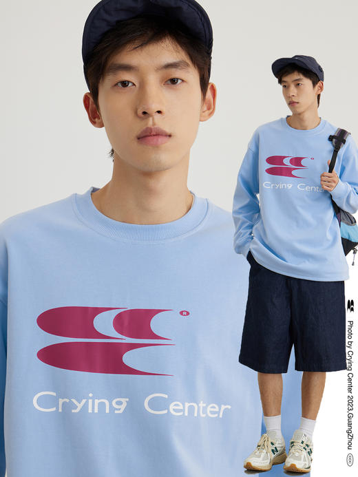 CryingCenter 液氨凉感黑科技抗皱经典logo五色长袖T恤 哭喊中心 商品图4