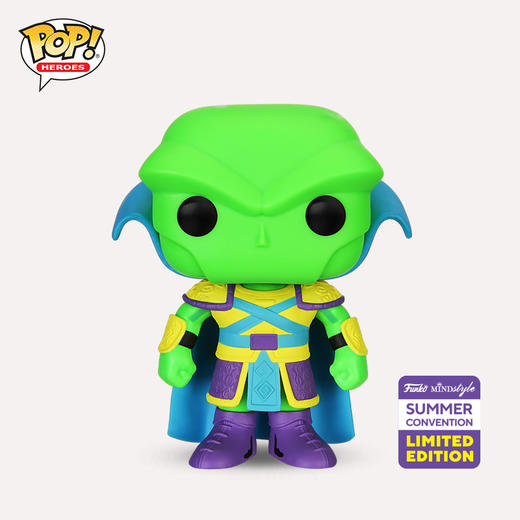 Funko POP! Asia Martian Manhunter 皇家英雄火星猎人荧光限定款公仔手办摆件 67167 商品图0