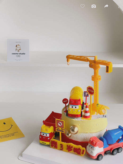 惯性工程车 蛋糕 商品图0