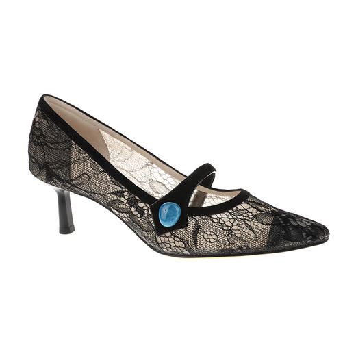 sheme高原狂想曲系列进口蕾丝面料优雅性感女士单鞋可定制 商品图4