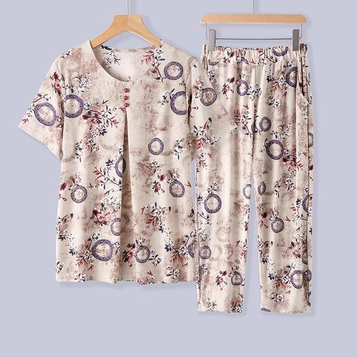 【冰爽不闷热！天然薄荷醇妈妈冰丝套装】2023新款，中老年人夏季女装，面料严格把关，干爽透气，妈妈夏装睡衣，老太太冰丝套装，母亲款衣服，品质妈妈套装就是要用心~ry 商品图9