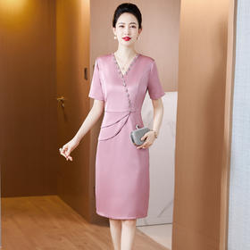 婚宴年轻喜婆婆婚礼服妈妈高贵优雅连衣裙平时可穿LC2279