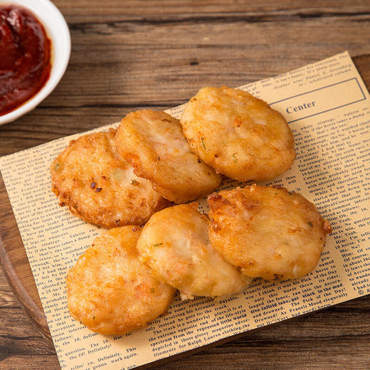 鲜捕头芝士鲜虾饼 大粒虾仁 速食小吃 6袋组合 商品图2