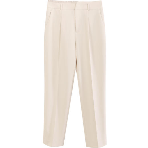 玳莎百褶花边设计感高腰西裤女2023年秋季新款小众显瘦通勤长裤  DC36302 商品图4