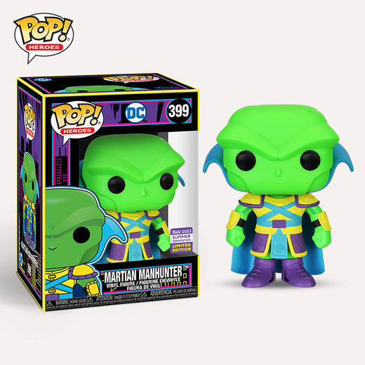 Funko POP! Asia Martian Manhunter 皇家英雄火星猎人荧光限定款公仔手办摆件 67167 商品图2