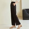 玳莎松紧腰宽松直筒裤女2023年秋季新款职业通勤显瘦休闲阔腿长裤  DC36301 商品缩略图3