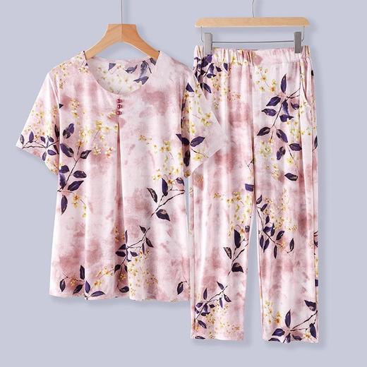 【冰爽不闷热！天然薄荷醇妈妈冰丝套装】2023新款，中老年人夏季女装，面料严格把关，干爽透气，妈妈夏装睡衣，老太太冰丝套装，母亲款衣服，品质妈妈套装就是要用心~ry 商品图6