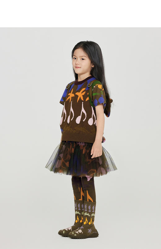 jnby  23年秋款  印花长款打底裤  1N8E12280 商品图4