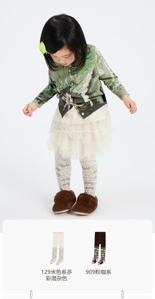 jnby  23年秋款   连脚印花袜裤  XN8N10580 商品图0