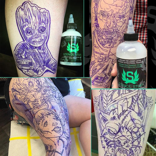 史丹斯纹身转印啫喱正品转印油转印膏专业惊蛰刺青器材 商品图2