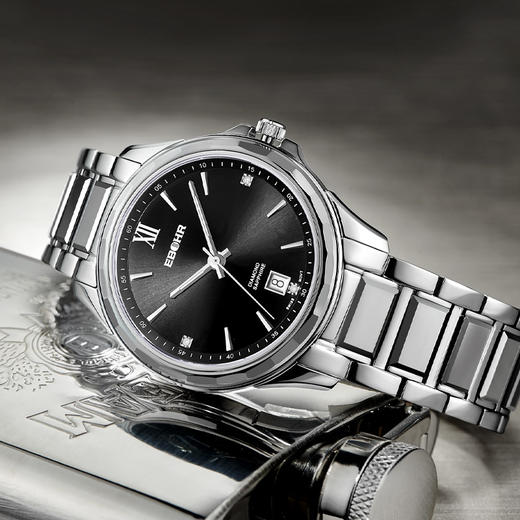 【专柜同款】依波表手表男简约商务手表钢带石英表男士手表1068 商品图2