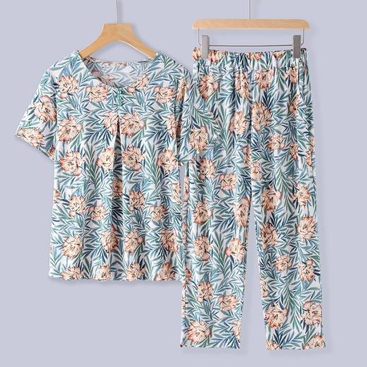 【冰爽不闷热！天然薄荷醇妈妈冰丝套装】2023新款，中老年人夏季女装，面料严格把关，干爽透气，妈妈夏装睡衣，老太太冰丝套装，母亲款衣服，品质妈妈套装就是要用心~ry 商品图13