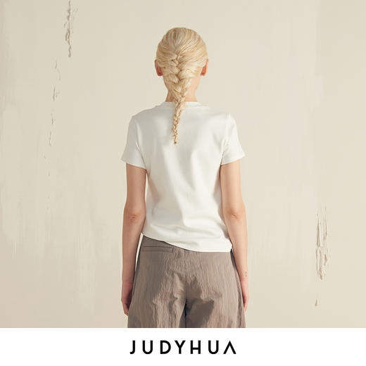 JUDYHUA 抽象几何修身Tee 商品图2