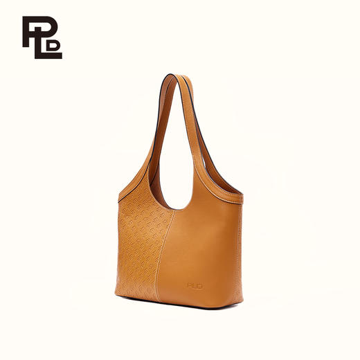 保兰德PLD东方雅奢新款45度老花压纹领口托特包通勤必备女包 商品图1