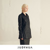 JUDYHUA 纸感材质弧线设计衬衫 商品缩略图1