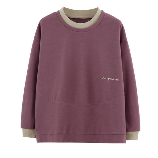 HR WJ99069休闲舒适纯色潮流卫衣复古 商品图4