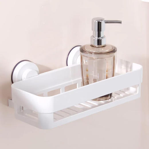 无痕强力吸盘单层双杠置物架SBS300-WH60 商品图0