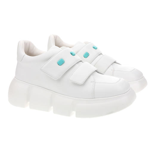 sheme高原狂想曲系列进口耐磨牛皮搭配绿松石时尚休闲男女同款运动鞋可定制 商品图5