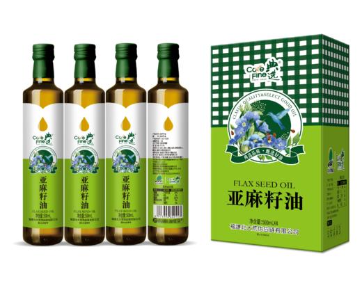 北大荒·典选亚麻籽油礼盒500ml*4 商品图6
