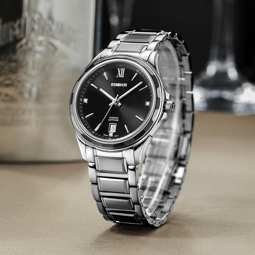 【专柜同款】依波表手表男简约商务手表钢带石英表男士手表1068 商品图4