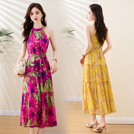 夏季修身，海边度假风气质连衣裙HR-ZYIF2527-1 商品图2