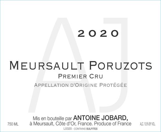 2020 Antoine Jobard, Poruzots Meursault 1er Cru【闪送】（65折） 商品图0