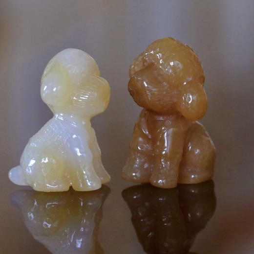 和田玉（糖玉/糖白玉）挂件---泰迪6-8g（糖色随机发货） 商品图4