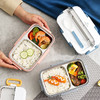 【日用百货】- 304不锈钢带餐具可注水加热午餐盒 商品缩略图1