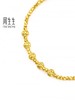 【计价黄金】2楼周生生gin车花圆珠蹦迪珠碎碎金手链黄金手链足金93853B(3克左右) 商品缩略图2