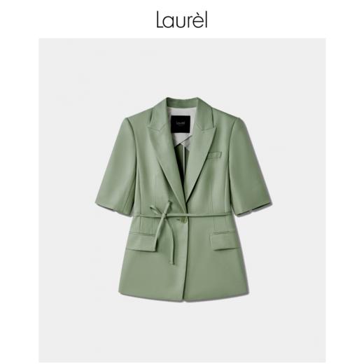 【抗皱纤维】Laurel劳芮 静谧淡绿短袖西装 LWL342T03500 商品图7