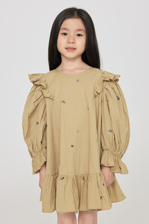 jnby   23年秋款  泡泡纱甜美长袖连衣裙  1N8G11780 商品图0