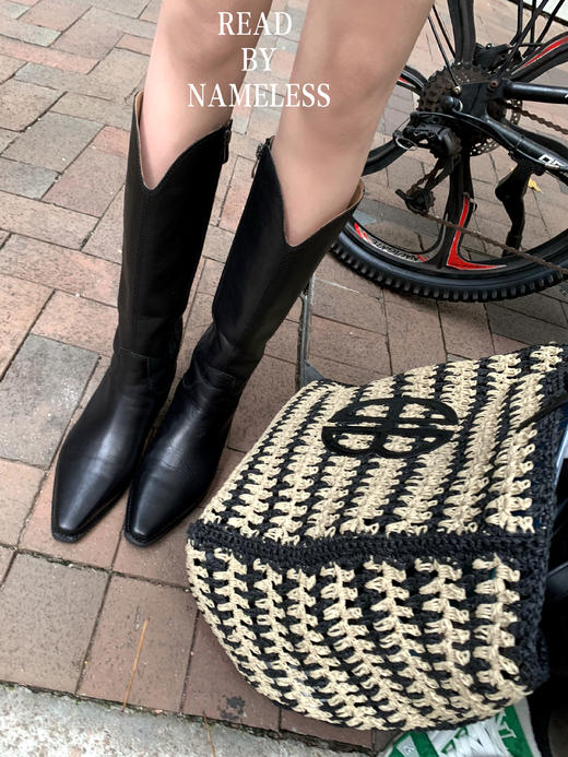 Read Nameless /骑士靴 进口全牛皮黑色 商品图4