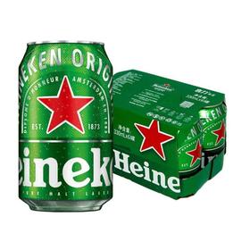 喜力(Heineken)经典拉罐啤酒330ml*6听/组