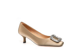 豪麟名鞋奥莱迪嘉女鞋皮鞋牛皮革DJYYO32WP214香槟色  原价1960元