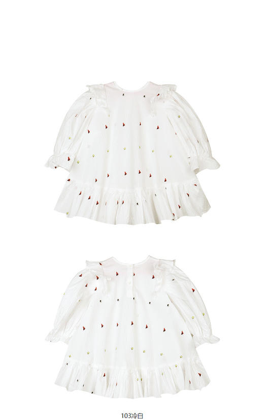 jnby   23年秋款  泡泡纱甜美长袖连衣裙  1N8G11780 商品图9