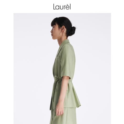【抗皱纤维】Laurel劳芮 静谧淡绿短袖西装 LWL342T03500 商品图5